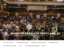 Tablet Screenshot of portlandmardigras.com